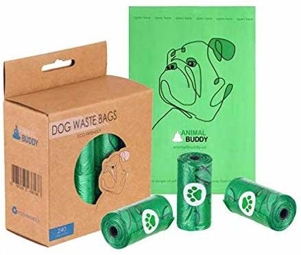Σκυλιών επίστεγων φιλικές Pet τσαντών πλήρως διασπάσιμες τσάντες Poo αποβλήτων Eco με το διανομέα
