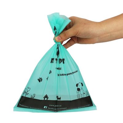 Βιοδιασπάσιμες τσάντες αποβλήτων της Pet προστασίας του περιβάλλοντος 15 τσάντες ανά ρόλο