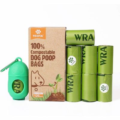 100% βιοδιασπάσιμοι ρόλοι ξαναγεμισμάτων τσαντών αποβλήτων σκυλιών με την υποστήριξη προσαρμογής διανομέων