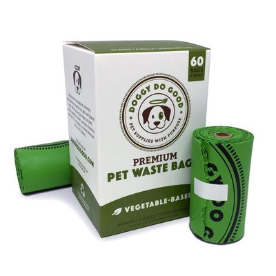 Εύκολη ανοικτή &amp; ισχυρή τυπωμένη Leak-Proof τσάντα αποβλήτων σκυλιών τσαντών συνήθειας επίστεγων με το διανομέα