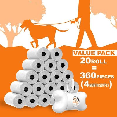100% βιοδιασπάσιμη τσάντα επίστεγων αποβλήτων σκυλιών κατοικίδιων ζώων τσαντών poo κουταβιών συνήθειας