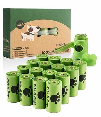 Η φιλική συνήθεια της PET Eco τύπωσε τις τσάντες αποβλήτων κατόχων τσαντών επίστεγων doggie με το διανομέα