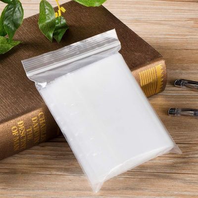 Αυτοκόλλητη διαφανής τσάντα κλειδαριών φερμουάρ απόδειξης σκόνης