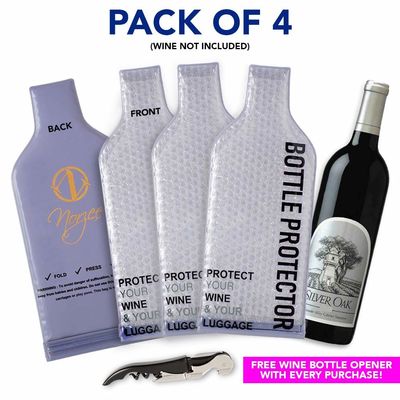Πλαστικές τσάντες κρασιού περικαλυμμάτων φυσαλίδων PVC απόδειξης διαρροών, επαναχρησιμοποιήσιμος προστάτης μπουκαλιών κρασιού