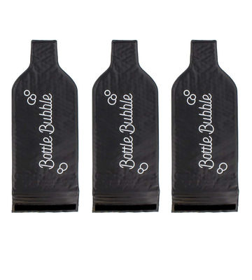 Επαναχρησιμοποιήσιμος αντίκτυπος τσαντών κρασιού περικαλυμμάτων φυσαλίδων - ανθεκτικός με το λογότυπο συνήθειας