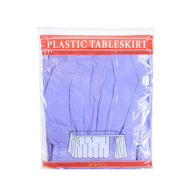 Ομαλές μίας χρήσης πλαστικές επιτραπέζιες φούστες επιφάνειας για την επιτραπέζια διακόσμηση τομέα εστιάσεως