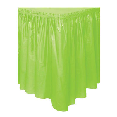 Odorless μίας χρήσης πλαστικές επιτραπέζιες φούστες για τη διακόσμηση πινάκων επιδορπίων/πινάκων μπουφέδων