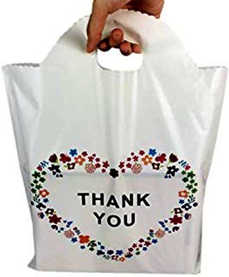 Οι ανθεκτικές συνήθειας τσάντες αγορών λογότυπων επαναχρησιμοποιήσιμες, σας ευχαριστούν Floral τσάντες αγορών εμπορευμάτων