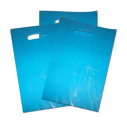 Επαναχρησιμοποιήσιμες προσαρμοσμένες τσάντες αγορών PO PE μεγέθους πλαστικές μίας χρήσης τεμαχισμένες λευκό με την εκτύπωση λογότυπων