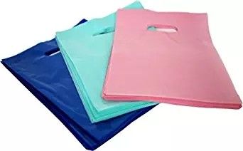 PE πλαστικές συνήθειας τσάντες αγορών λογότυπων επαναχρησιμοποιήσιμες με την τεμαχισμένη λαβή