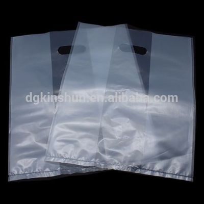 Επαναχρησιμοποιήσιμες τσάντες αγορών λογότυπων συνήθειας Recycable, παγωμένη σαφής πλαστική συσκευάζοντας τσάντα