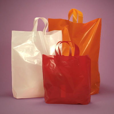 Επαναχρησιμοποιήσιμες τσάντες αγορών λογότυπων συνήθειας απόδειξης πετρελαίου, αρίστης ποιότητας πλαστική λιανική τσάντα