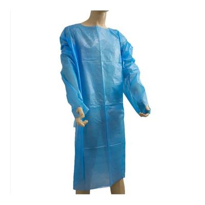 10 μπλε ποδιές 45» Χ 75» παλτών CBE πακέτων. Μίας χρήσης πολυαιθυλένιο. Για άνδρες και για γυναίκες υγρός-απόδειξη Workwear.