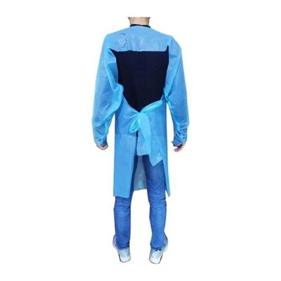Προσωπικές προστατευτικές εσθήτες παλτών εργαστηρίων CBE μίας χρήσης μπλε με τα μανίκια