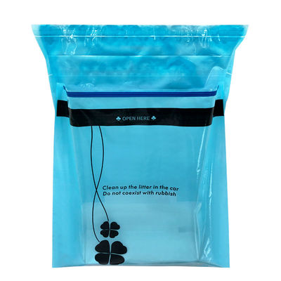 τσάντα απορριμάτων 25*30cm μίας χρήσης με την αυτοκόλλητη αυτοκόλλητη ετικέττα