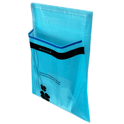 πλαστική τσάντα απορριμμάτων οχημάτων πάχους 0.015mm με την αυτοκόλλητη αυτοκόλλητη ετικέττα
