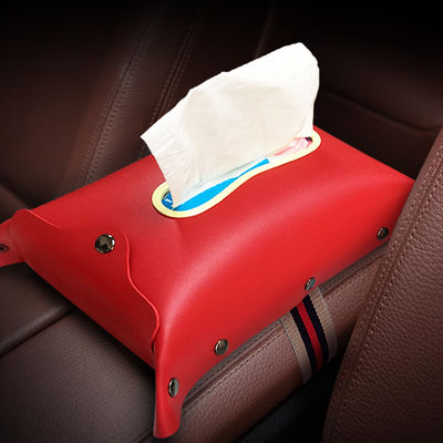 PU κατόχων ιστού κάτοχος ιστού δέρματος για τον κάτοχο ιστού αυτοκινήτων για την τσάντα εγχώριας αποθήκευσης με το έγγραφο ιστού τσαντών απορριμμάτων παλτών βροχής
