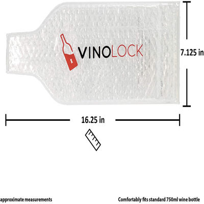 Επαναχρησιμοποιήσιμες Leakproof τσάντες ταξιδιού κρασιού προστάτη μπουκαλιών κρασιού για τις αποσκευές εισόδου αεροπλάνων