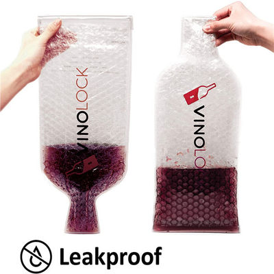 Επαναχρησιμοποιήσιμες Leakproof τσάντες ταξιδιού κρασιού προστάτη μπουκαλιών κρασιού για τις αποσκευές εισόδου αεροπλάνων