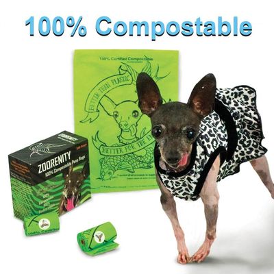 Επίστεγων ανακυκλωμένος τσάντα τυπωμένος συνήθεια κάτοχος τσαντών επίστεγων σκυλιών συνήθειας 100% βιοδιασπάσιμος