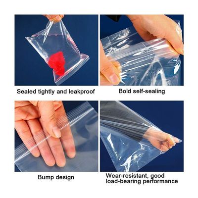 Αδιάβροχες πλαστικές τσάντες αποθήκευσης τροφίμων φερμουάρ