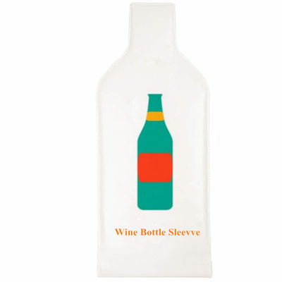 Πλαστικές τσάντες κρασιού περικαλυμμάτων φυσαλίδων PVC, επαναχρησιμοποιήσιμες τσάντες προστάτη μπουκαλιών κρασιού συνήθειας
