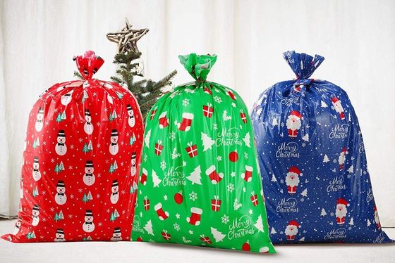 Το γιγαντιαίο πλαστικό δώρο Χριστουγέννων τοποθετεί 36 × σε σάκκο 44 ίντσες