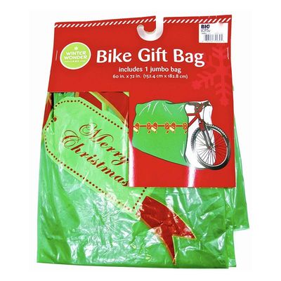 Ανθεκτικές ζωηρόχρωμες πλαστικές τσάντες περικαλυμμάτων δώρων δακρυ'ων, μεγάλη τσάντα ποδηλάτων Χριστουγέννων