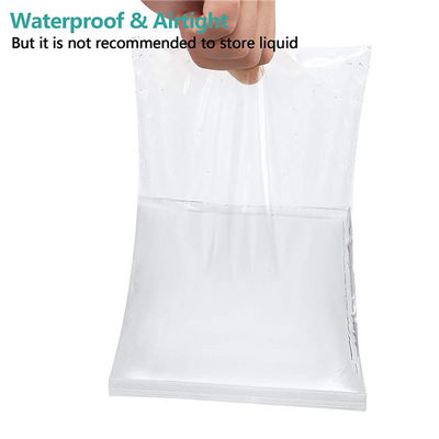 Σαφείς πλαστικές  Reclosable πολυ τσάντες 2mils αδιάβροχες